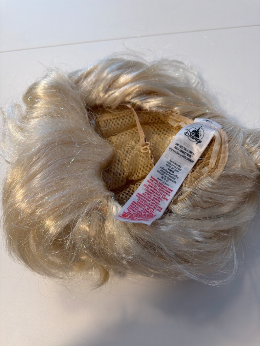Disney Elsa - Frozen Blonde Wig with Silver Snowflake Decorations - Picture 5 of 5